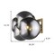 Homeroots 10.75 x 29.25 x 8.25 in. Lunette 4-Light Aged Brass Sconce 398790 - alternate 3